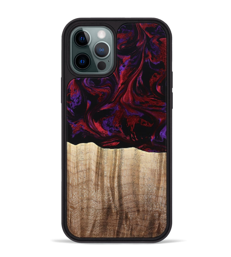 iPhone 12 Pro Max Wood Phone Case - Holden (Red, 784427)