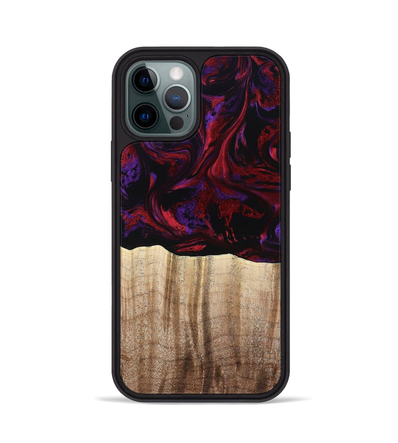 iPhone 12 Pro Wood Phone Case - Holden (Red, 784427)