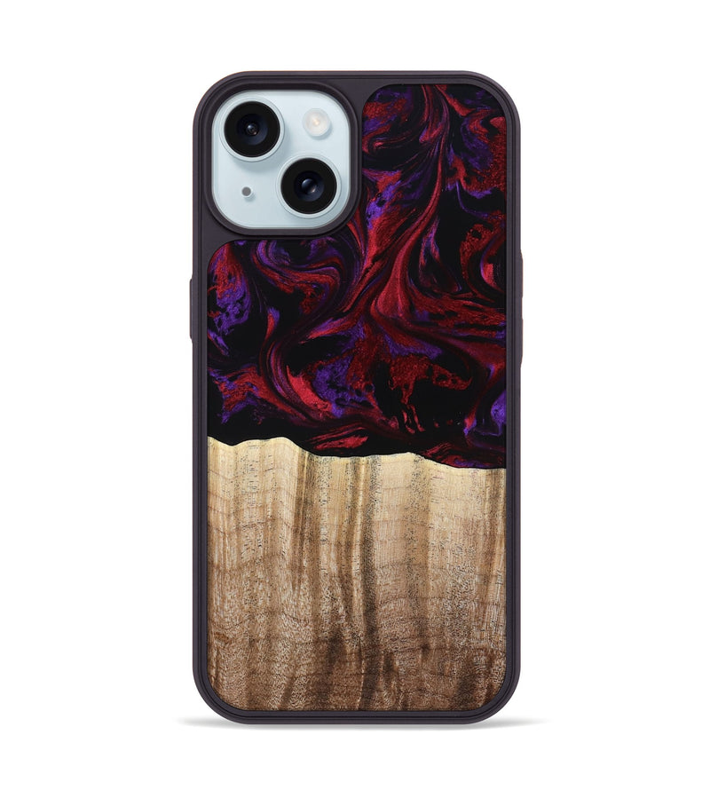 iPhone 15 Wood Phone Case - Holden (Red, 784427)