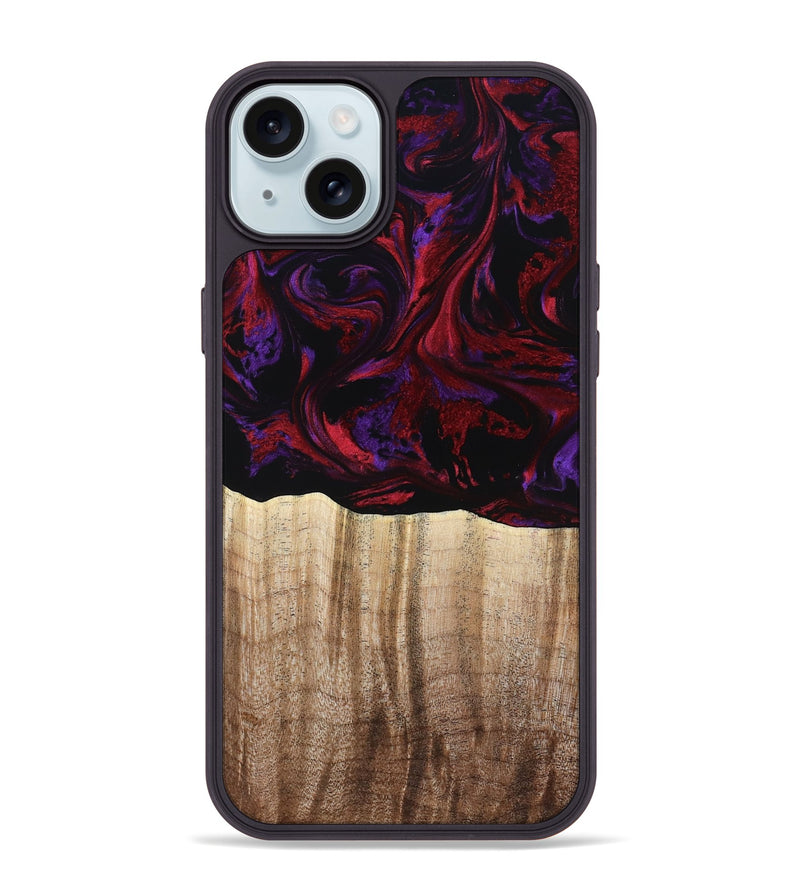 iPhone 15 Plus Wood Phone Case - Holden (Red, 784427)