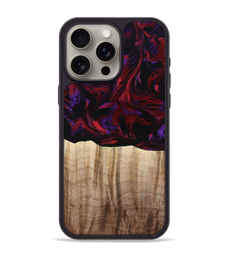 iPhone 15 Pro Max Wood Phone Case - Holden (Red, 784427)