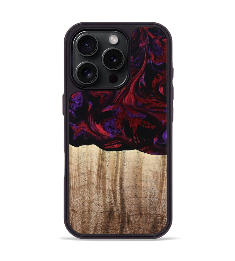 iPhone 16 Pro Wood Phone Case - Holden (Red, 784427)