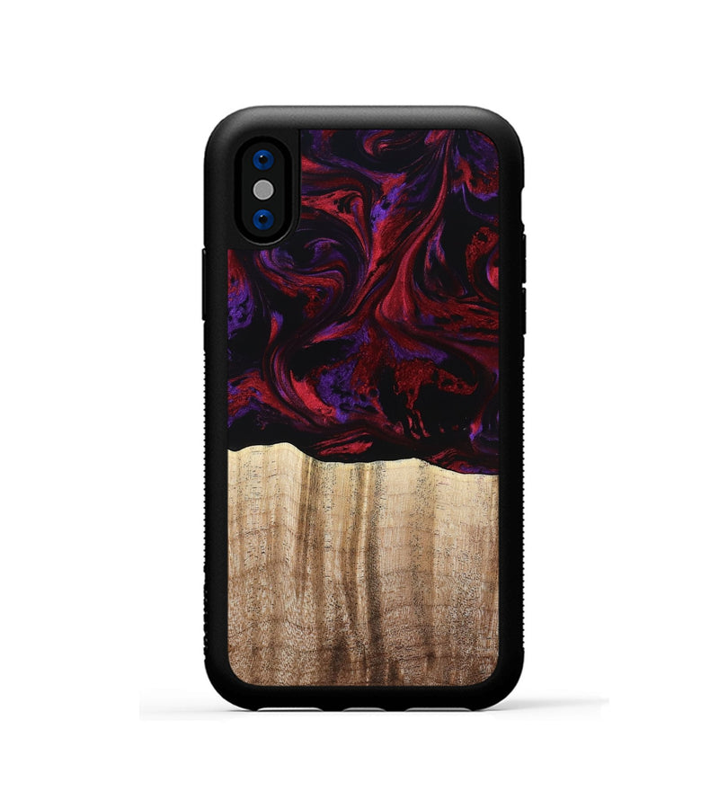 iPhone Xs Wood Phone Case - Holden (Red, 784427)