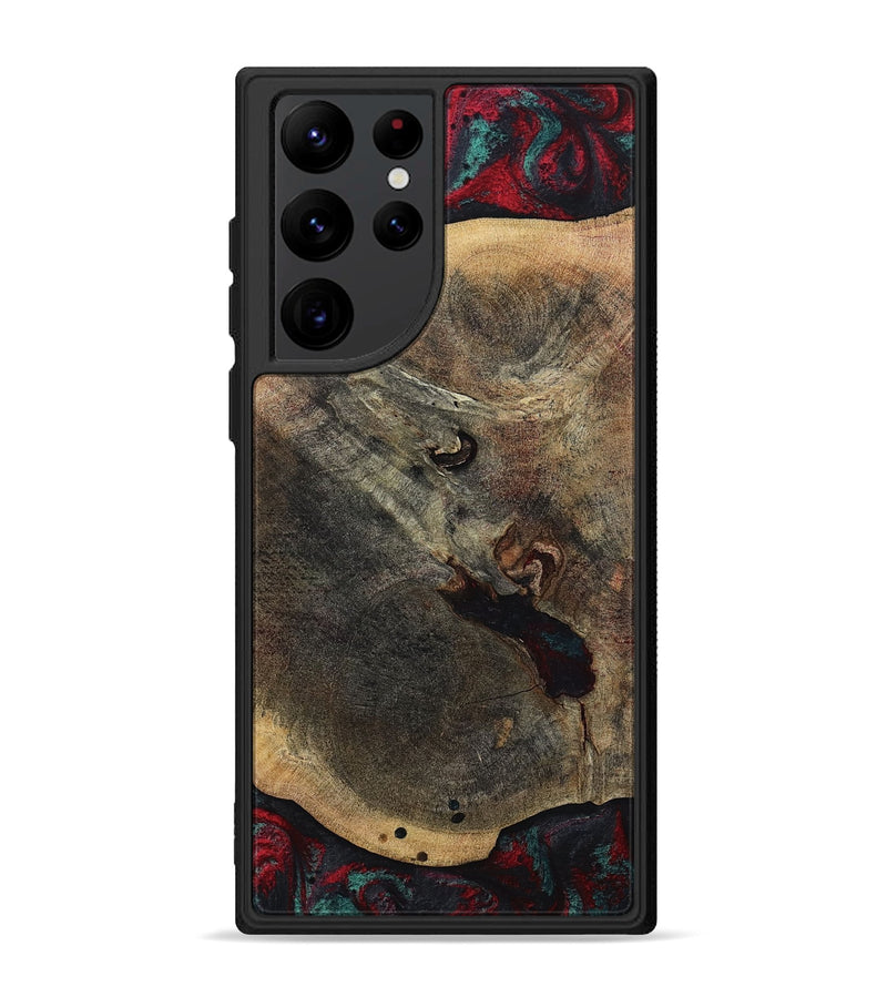 Galaxy S22 Ultra Wood Phone Case - Kiaan (Red, 784434)