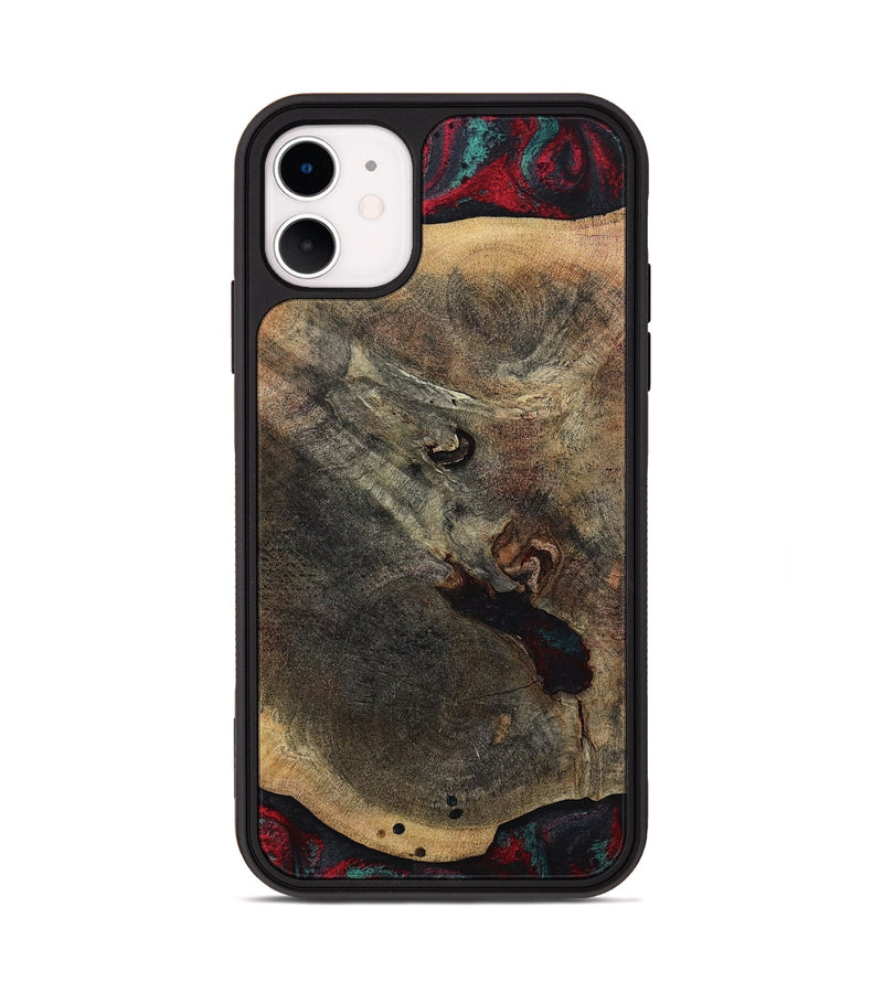 iPhone 11 Wood Phone Case - Kiaan (Red, 784434)