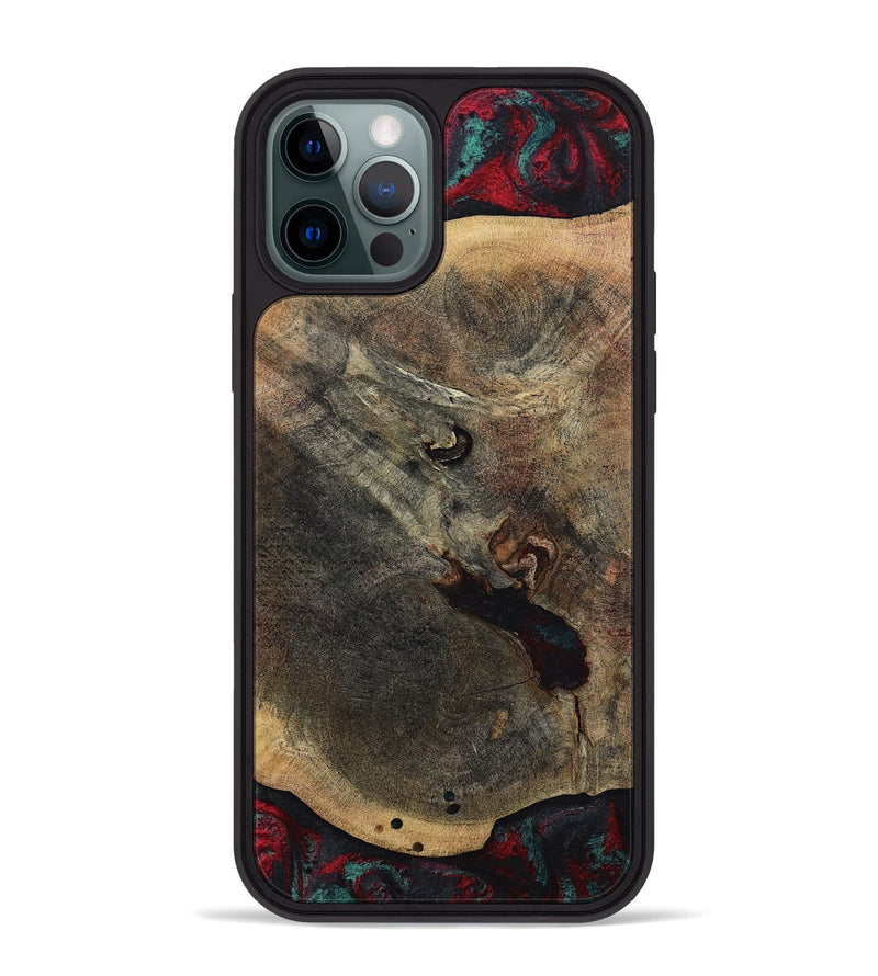 iPhone 12 Pro Max Wood Phone Case - Kiaan (Red, 784434)
