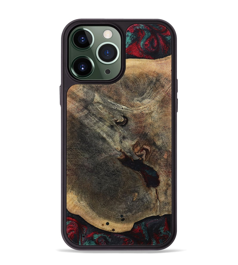 iPhone 13 Pro Max Wood Phone Case - Kiaan (Red, 784434)