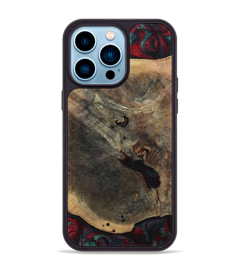 iPhone 14 Pro Max Wood Phone Case - Kiaan (Red, 784434)