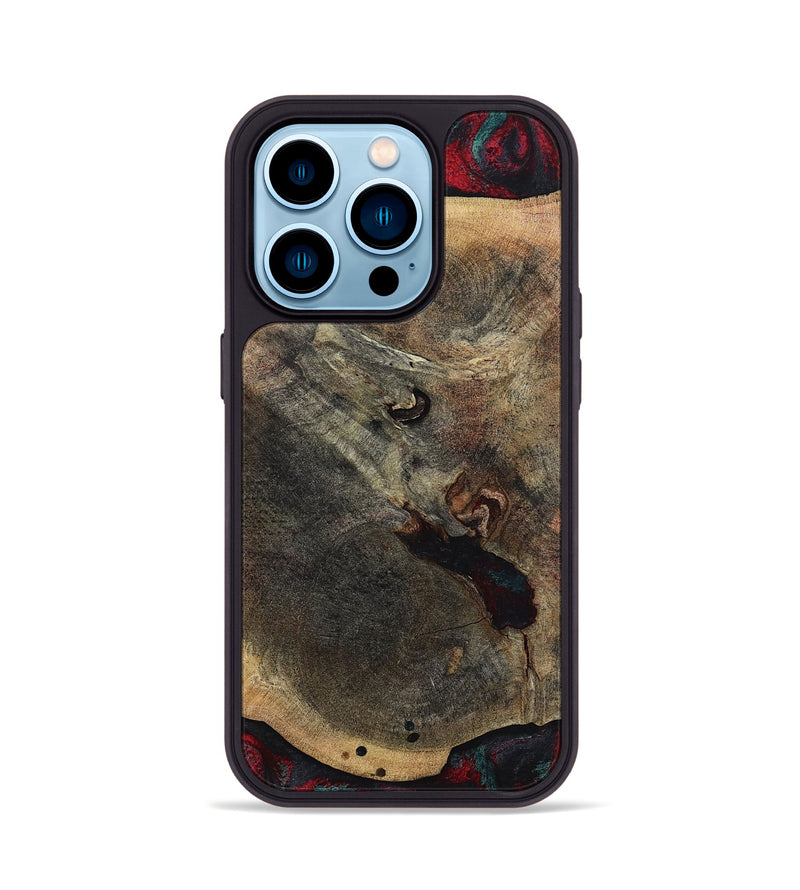 iPhone 14 Pro Wood Phone Case - Kiaan (Red, 784434)