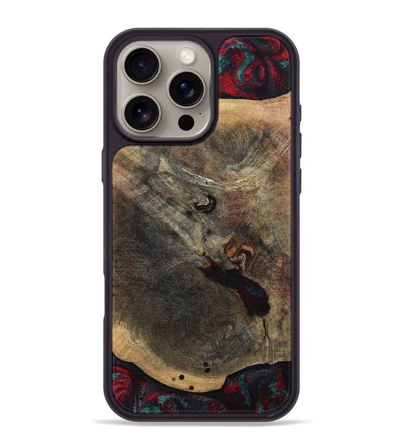 iPhone 16 Pro Max Wood Phone Case - Kiaan (Red, 784434)