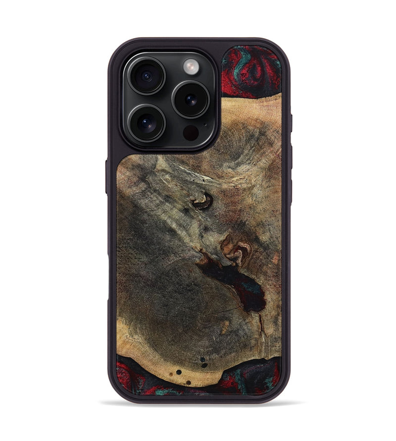 iPhone 16 Pro Wood Phone Case - Kiaan (Red, 784434)
