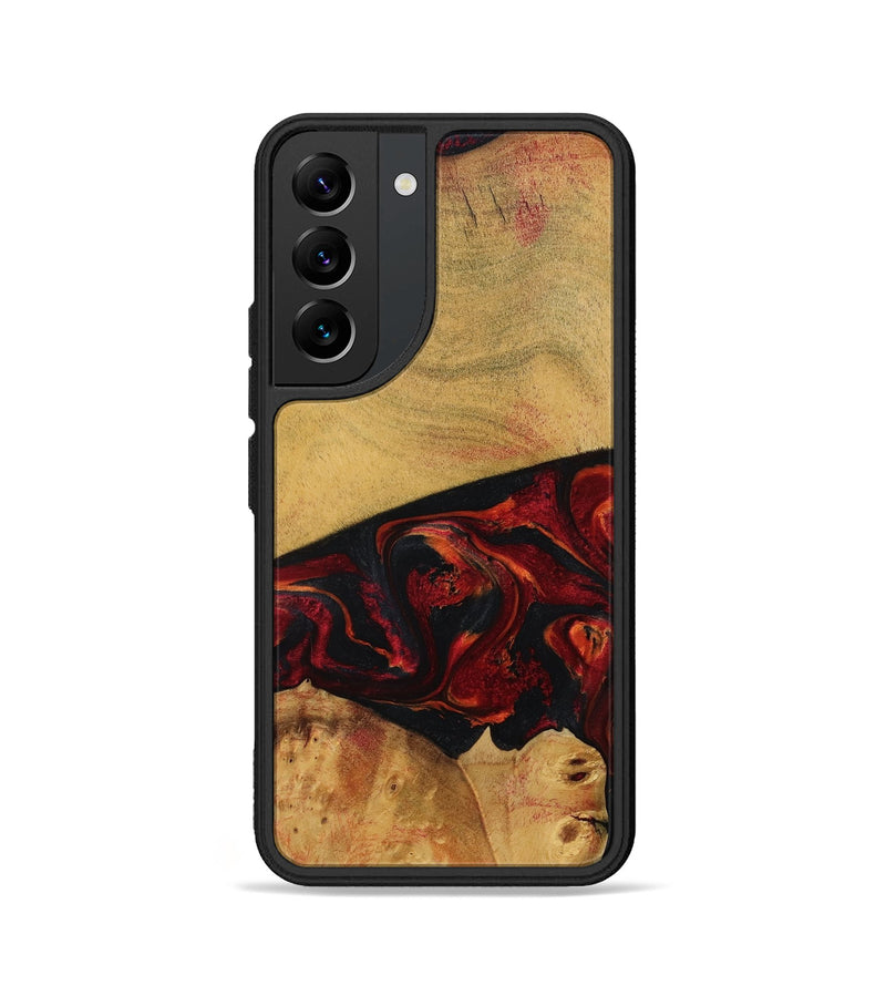 Galaxy S22 Wood Phone Case - Liz (Red, 784435)