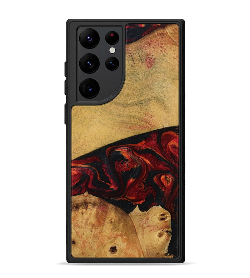 Galaxy S22 Ultra Wood Phone Case - Liz (Red, 784435)