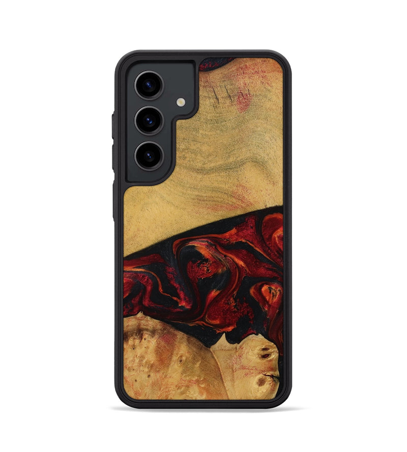 Galaxy S24 Wood Phone Case - Liz (Red, 784435)