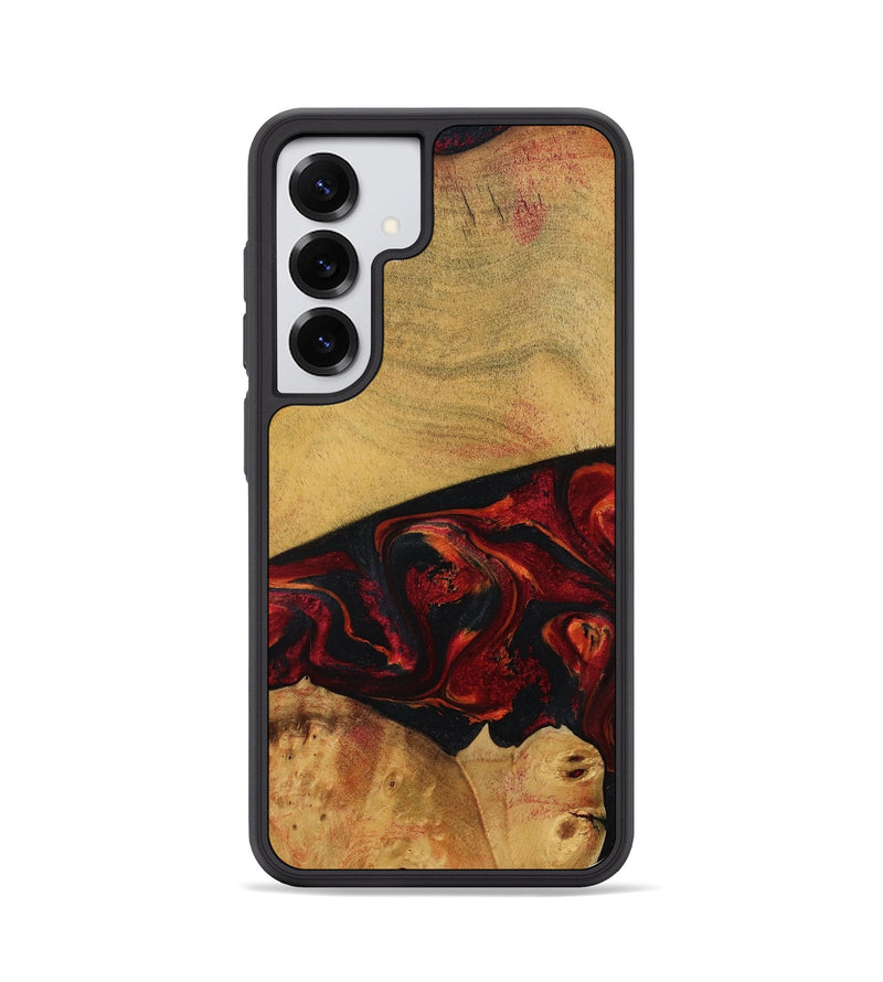 Galaxy S25 Wood Phone Case - Liz (Red, 784435)