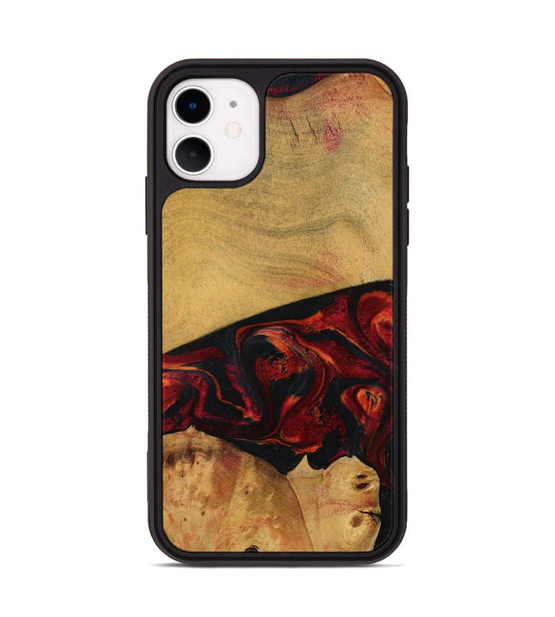 iPhone 11 Wood Phone Case - Liz (Red, 784435)