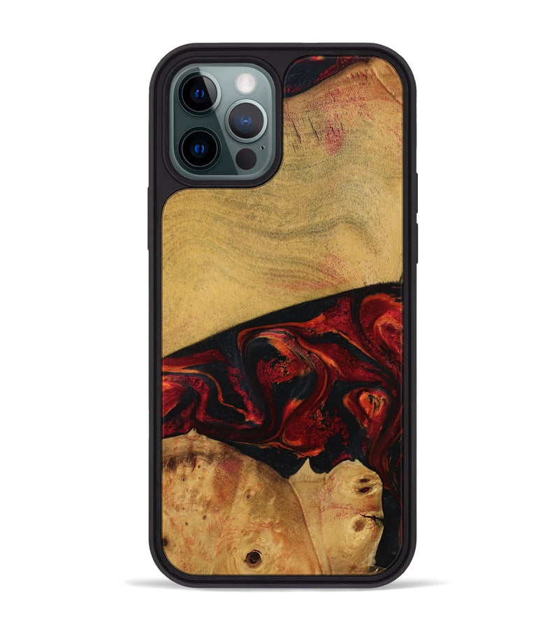 iPhone 12 Pro Max Wood Phone Case - Liz (Red, 784435)