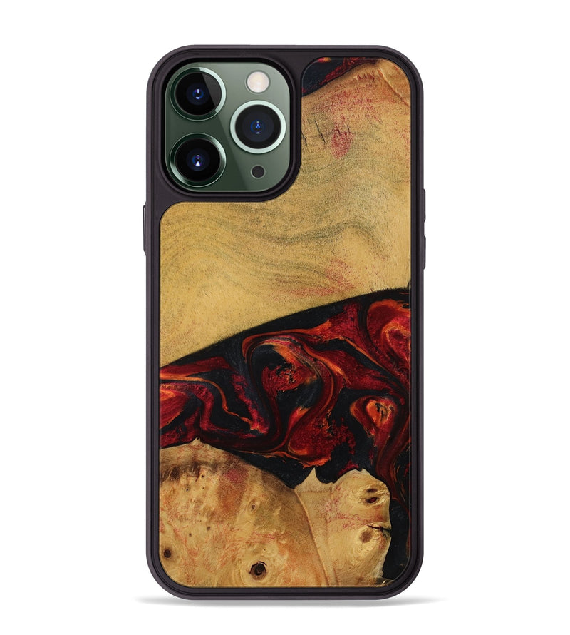 iPhone 13 Pro Max Wood Phone Case - Liz (Red, 784435)