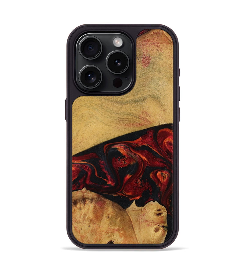 iPhone 15 Pro Wood Phone Case - Liz (Red, 784435)
