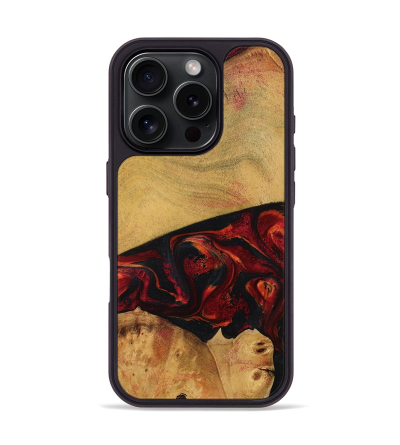iPhone 16 Pro Wood Phone Case - Liz (Red, 784435)