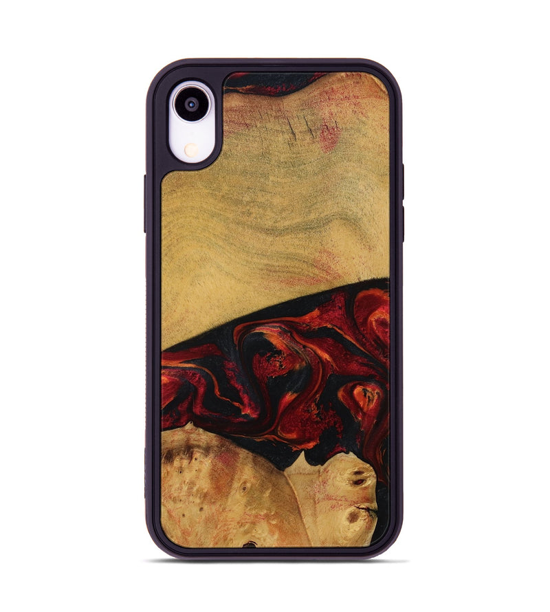 iPhone Xr Wood Phone Case - Liz (Red, 784435)