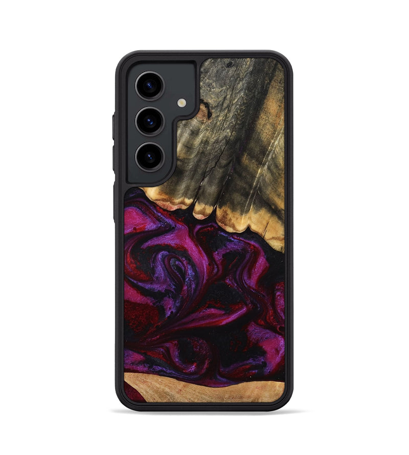 Galaxy S24 Wood Phone Case - Edwina (Purple, 784437)