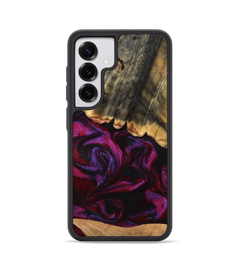 Galaxy S25 Wood Phone Case - Edwina (Purple, 784437)