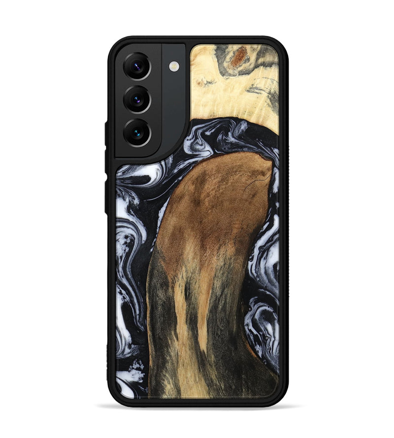 Galaxy S22 Plus Wood Phone Case - Iona (Black & White, 784440)