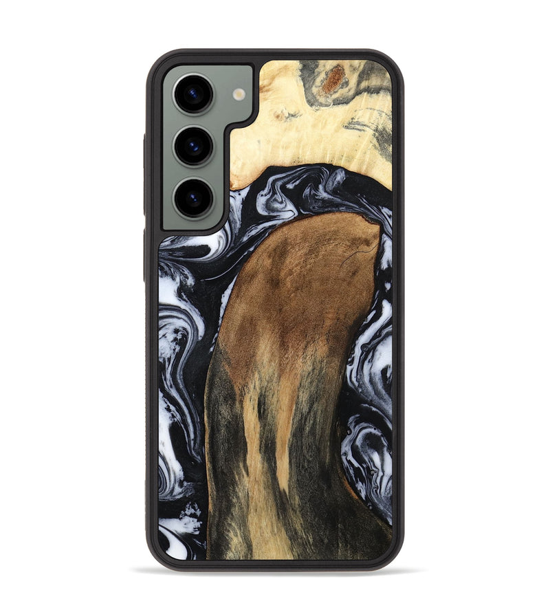 Galaxy S23 Plus Wood Phone Case - Iona (Black & White, 784440)