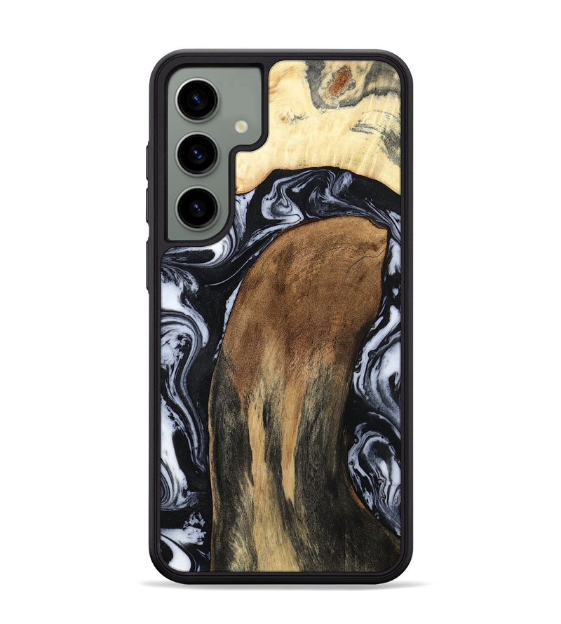 Galaxy S24 Plus Wood Phone Case - Iona (Black & White, 784440)