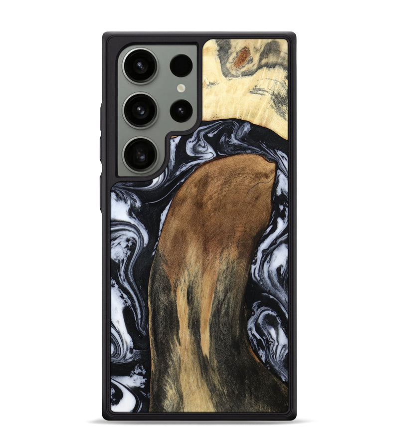 Galaxy S24 Ultra Wood Phone Case - Iona (Black & White, 784440)