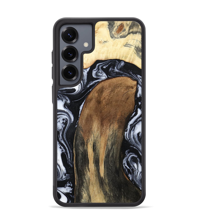Galaxy S25 Plus Wood Phone Case - Iona (Black & White, 784440)