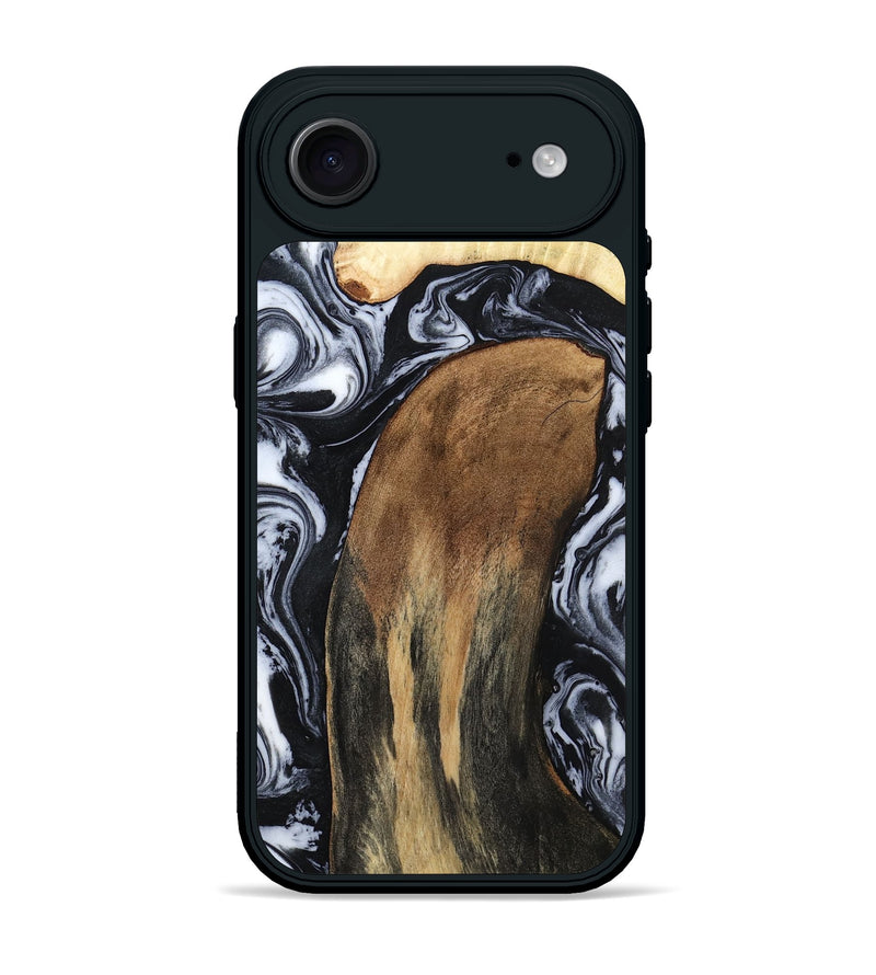 iPhone 17 Air Wood Phone Case - Iona (Black & White, 784440)