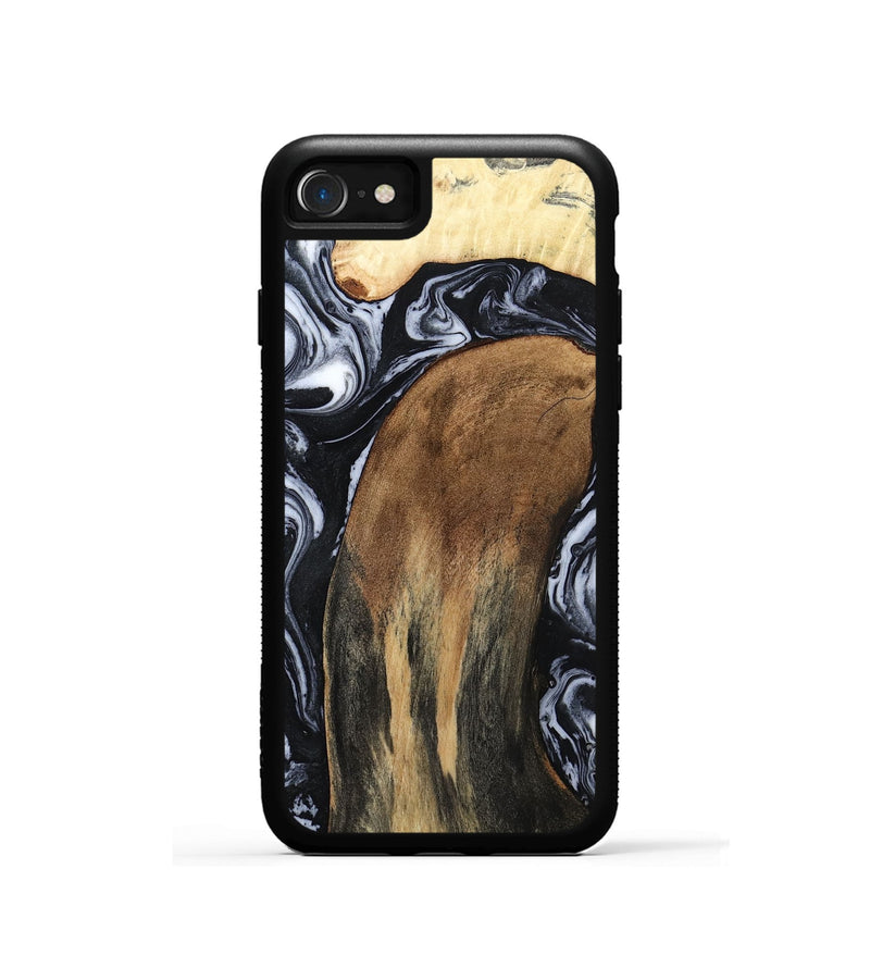 iPhone SE Wood Phone Case - Iona (Black & White, 784440)