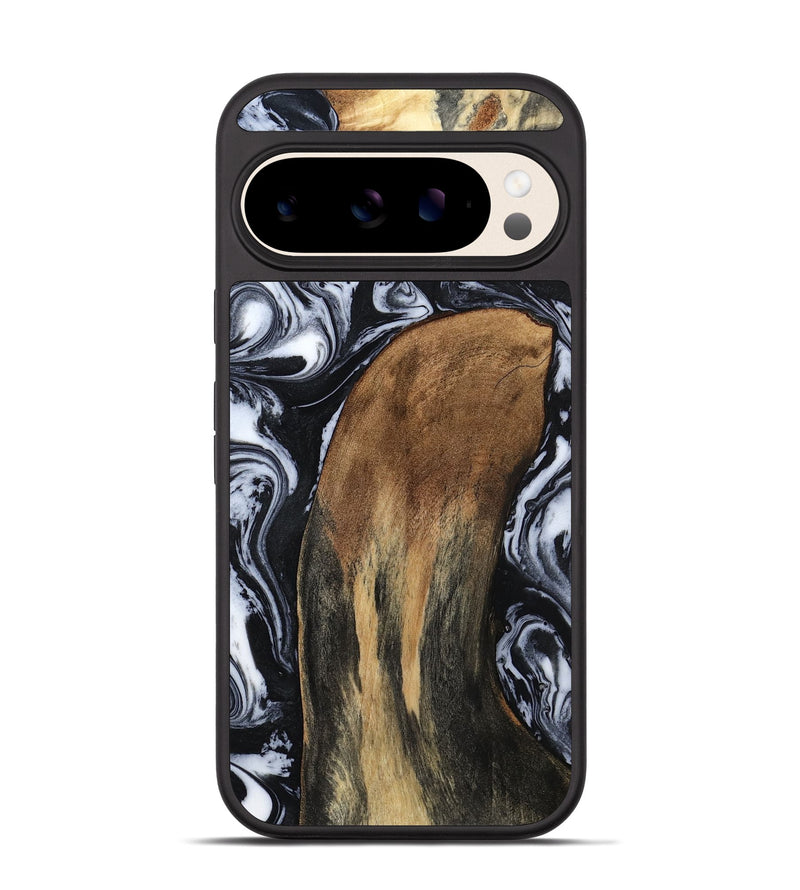 Pixel 10 Wood Phone Case - Iona (Black & White, 784440)