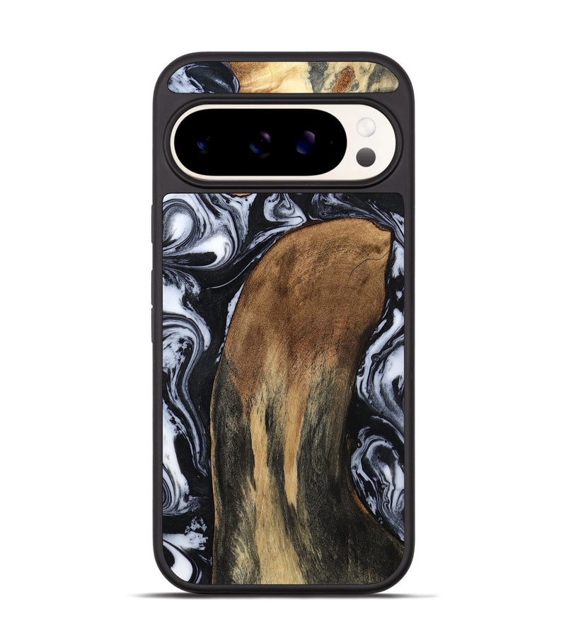 Pixel 9 Wood Phone Case - Iona (Black & White, 784440)