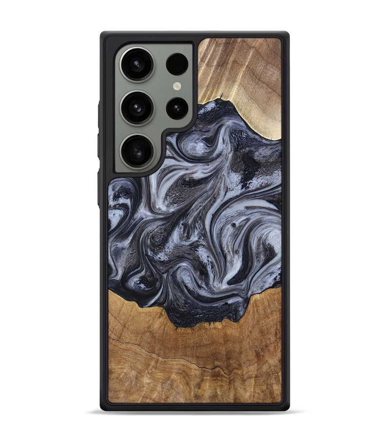 Galaxy S24 Ultra Wood Phone Case - Clifton (Black & White, 784447)