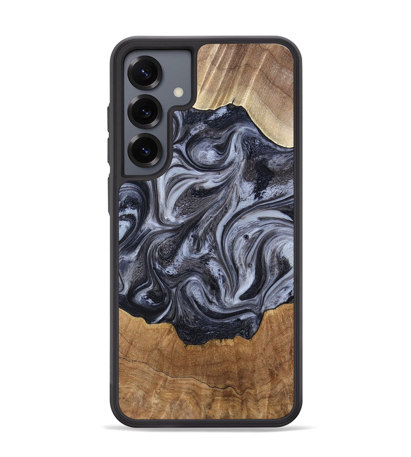 Galaxy S25 Plus Wood Phone Case - Clifton (Black & White, 784447)