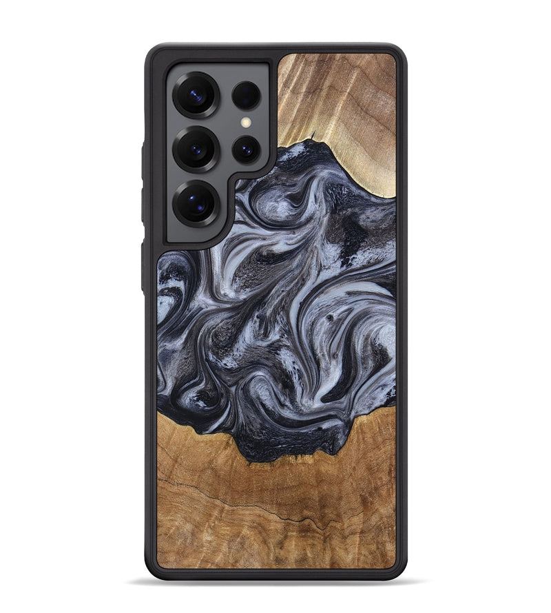 Galaxy S25 Ultra Wood Phone Case - Clifton (Black & White, 784447)