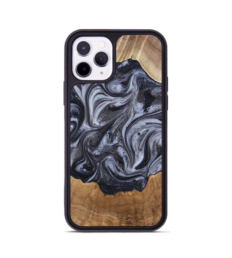 iPhone 11 Pro Wood Phone Case - Clifton (Black & White, 784447)