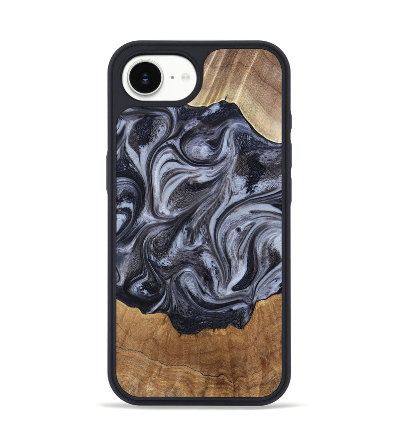 iPhone 16e Wood Phone Case - Clifton (Black & White, 784447)