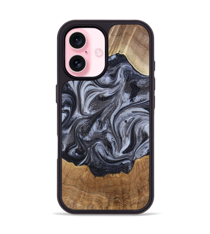 iPhone 17 Wood Phone Case - Clifton (Black & White, 784447)