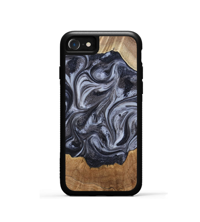 iPhone SE Wood Phone Case - Clifton (Black & White, 784447)