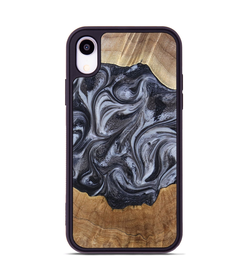 iPhone Xr Wood Phone Case - Clifton (Black & White, 784447)