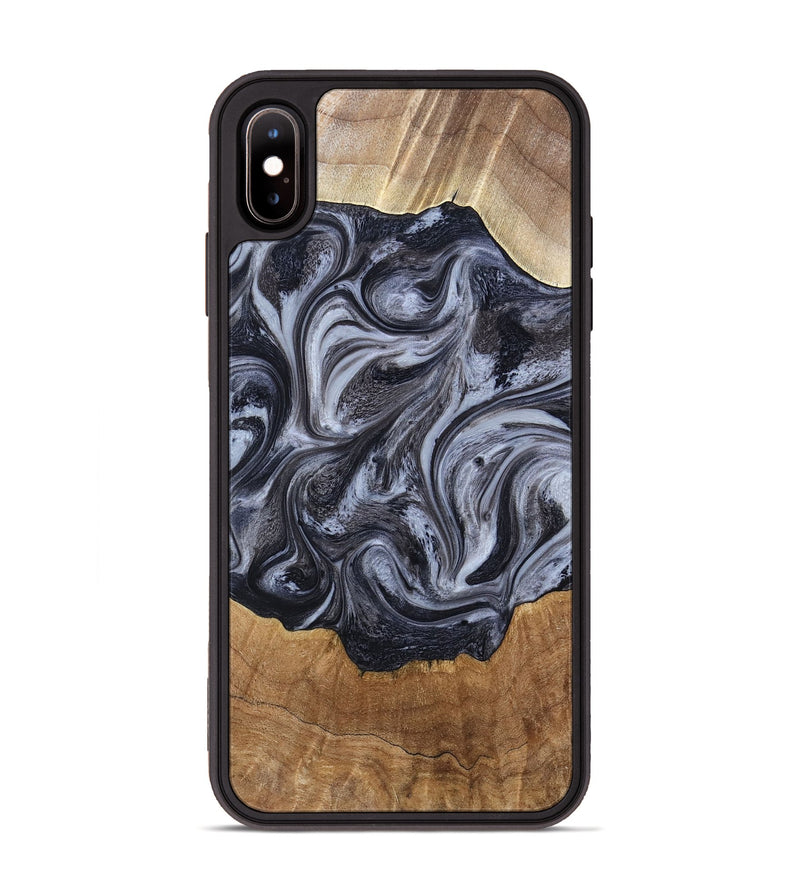 iPhone Xs Max Wood Phone Case - Clifton (Black & White, 784447)