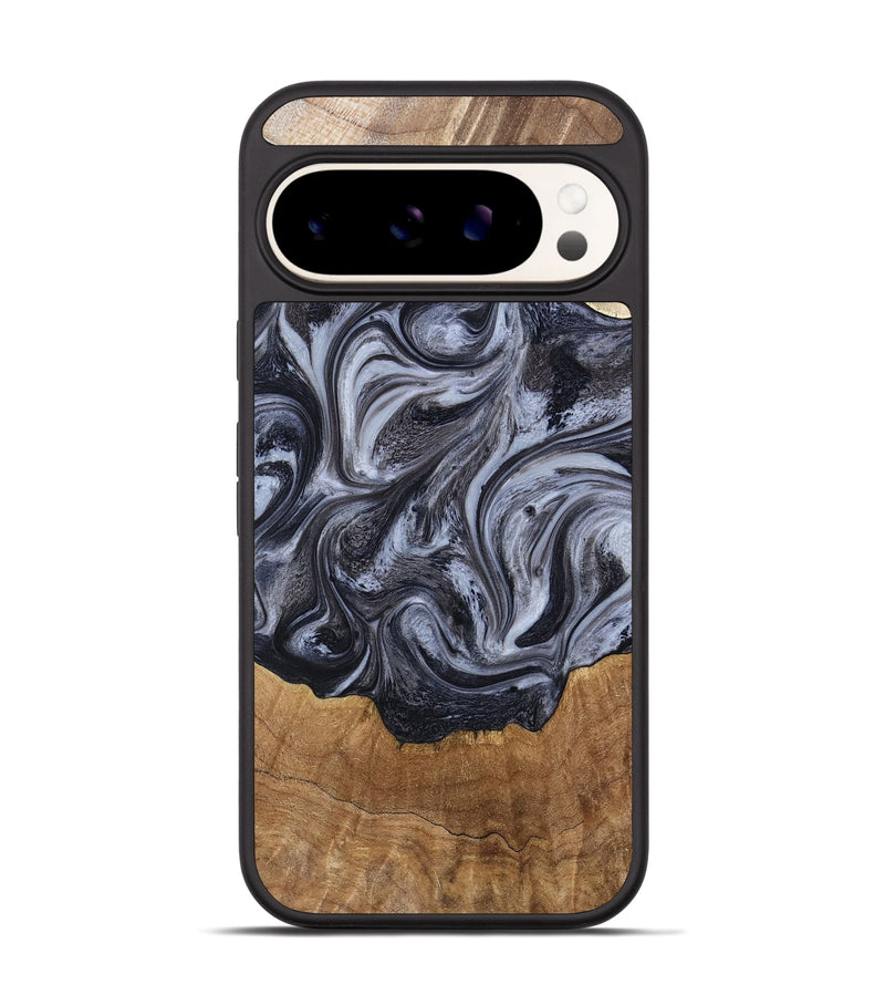 Pixel 9 Pro Wood Phone Case - Clifton (Black & White, 784447)