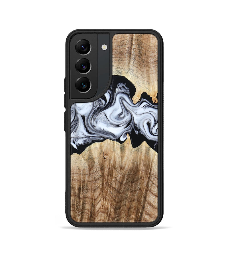 Galaxy S22 Wood Phone Case - Lorenzo (Black & White, 784455)