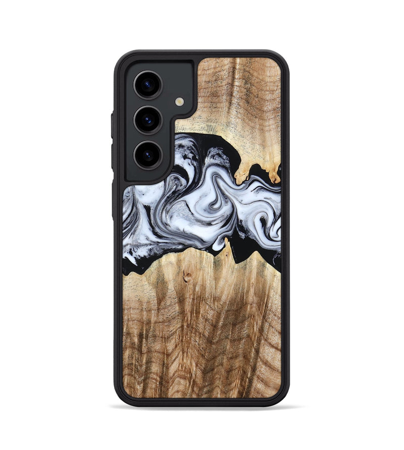 Galaxy S24 Wood Phone Case - Lorenzo (Black & White, 784455)