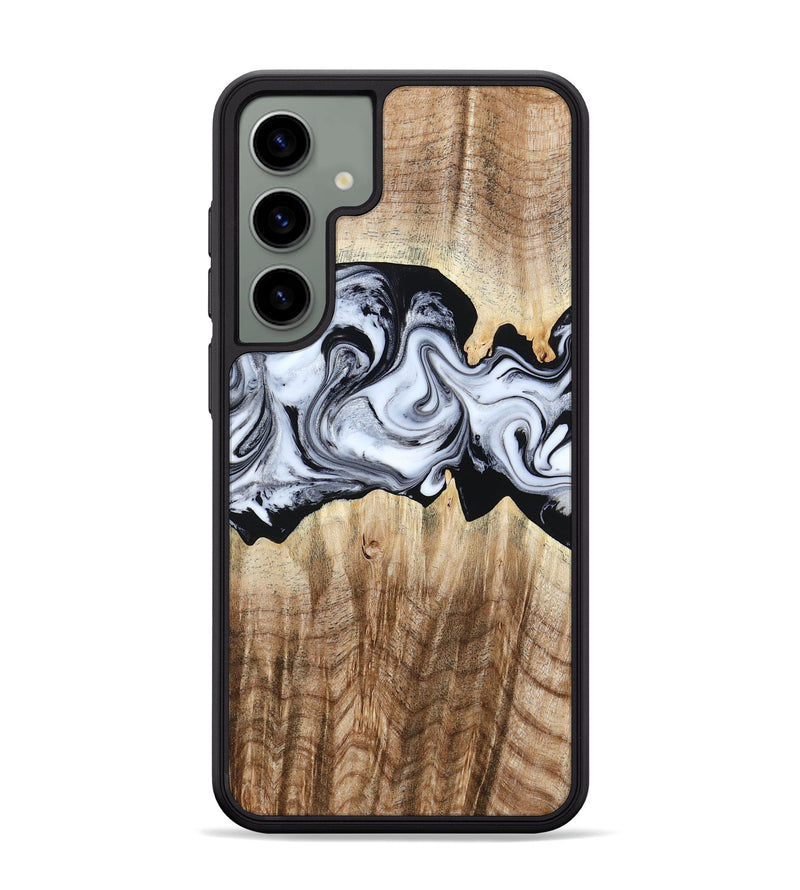 Galaxy S24 Plus Wood Phone Case - Lorenzo (Black & White, 784455)