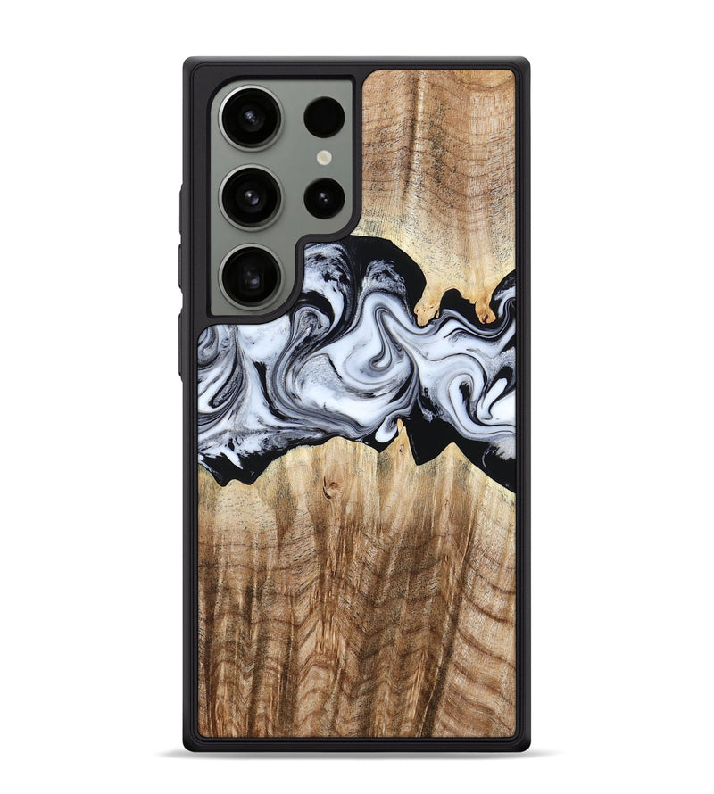 Galaxy S24 Ultra Wood Phone Case - Lorenzo (Black & White, 784455)